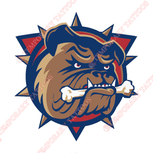 Hamilton Bulldogs Customize Temporary Tattoos Stickers NO.9031